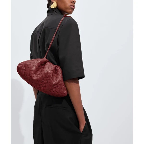 Khaite Women's Dustbag Notte in Lava red - Red Shoulder & Crossbody Bags - The Lotus Tote Bag - Shop at Luxury Shoes 
