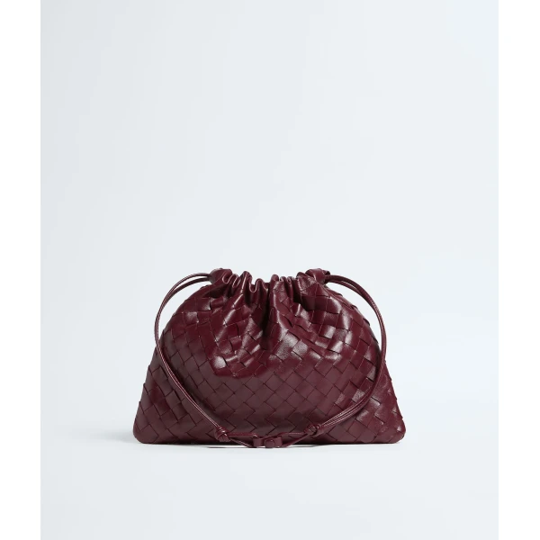 Khaite Women's Dustbag in Barolo - Red Shoulder & Crossbody Bags - The Lotus Tote Bag - Shop at Luxury Shoes 