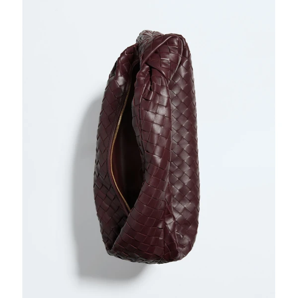 Khaite Women's Jodie in Deep mahogany - Red Shoulder & Crossbody Bags - The Lotus Tote Bag - Shop at Luxury Shoes 