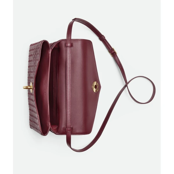 Khaite Women's Knot Lock in Barolo - Red Clutch Bags - The Lotus Tote Bag - Shop at Luxury Shoes 