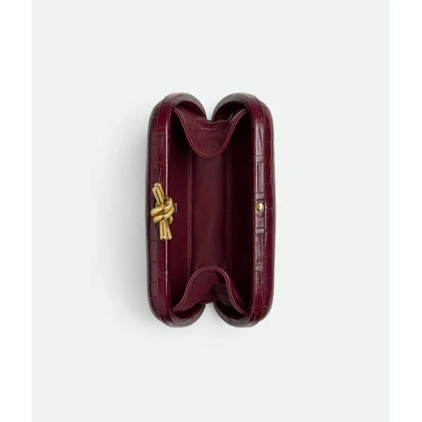 Khaite Women's Knot in Barolo - Red Clutch Bags - The Lotus Tote Bag - Shop at Luxury Shoes 