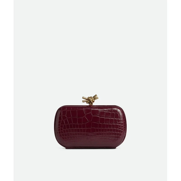 Khaite Women's Knot in Barolo - Red Clutch Bags - The Lotus Tote Bag - Shop at Luxury Shoes 