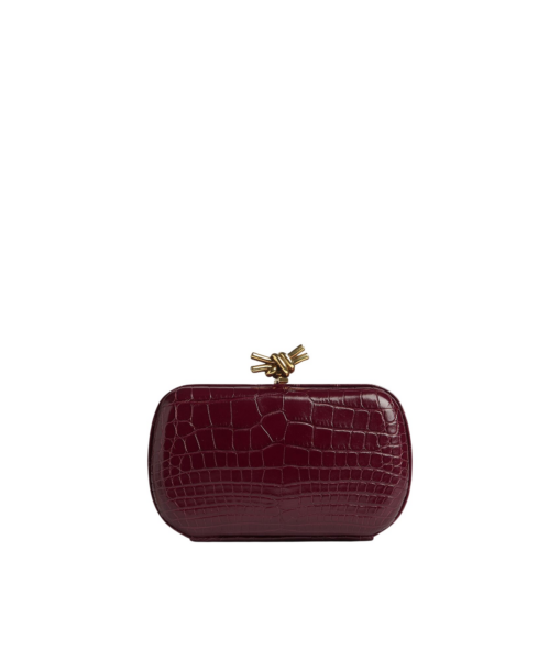 Khaite Women's Knot in Barolo - Red Clutch Bags - The Lotus Tote Bag - Shop at Luxury Shoes 