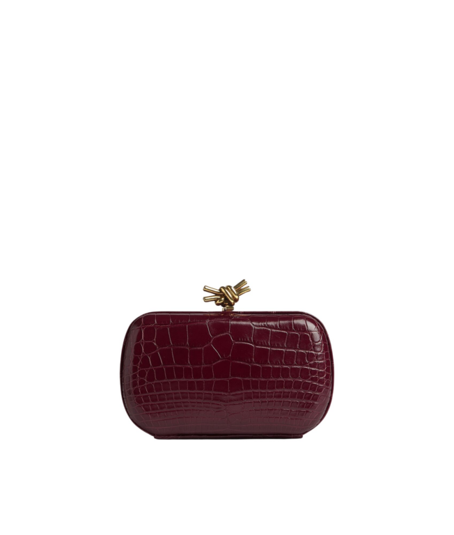 Khaite Women's Knot in Barolo - Red Clutch Bags - The Lotus Tote Bag - Shop at Luxury Shoes 