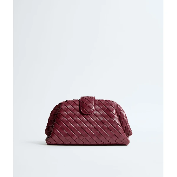 Khaite Women's Lauren 1980 in Barolo - Red Shoulder & Crossbody Bags - The Lotus Tote Bag - Shop at Luxury Shoes 