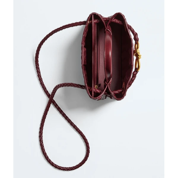 Khaite Women's Mini Andiamo in Lava red - Red Mini Bags - The Lotus Tote Bag - Shop at Luxury Shoes 