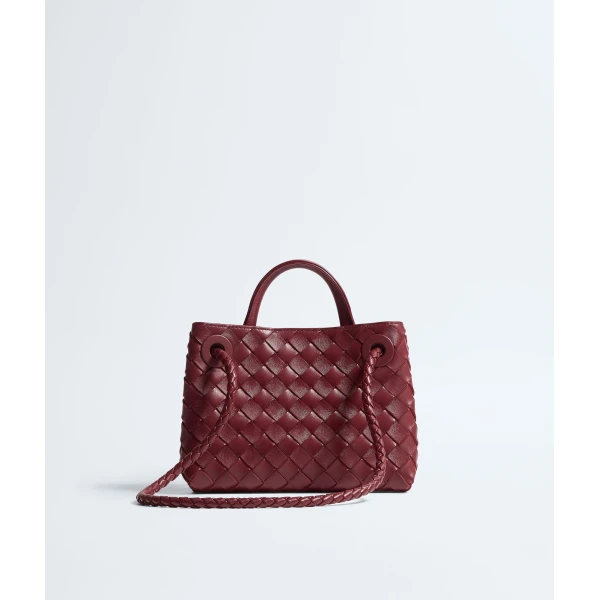 Khaite Women's Mini Andiamo in Lava red - Red Mini Bags - The Lotus Tote Bag - Shop at Luxury Shoes 