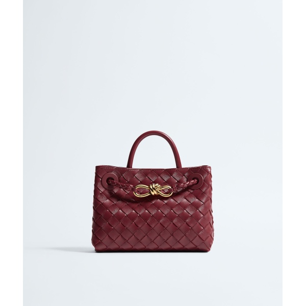 Khaite Women's Mini Andiamo in Lava red - Red Mini Bags - The Lotus Tote Bag - Shop at Luxury Shoes 