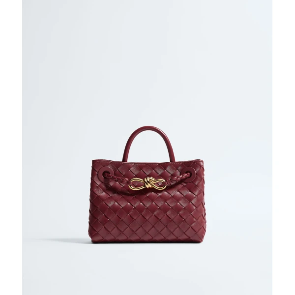 Khaite Women's Mini Andiamo in Lava red - Red Mini Bags - The Lotus Tote Bag - Shop at Luxury Shoes 