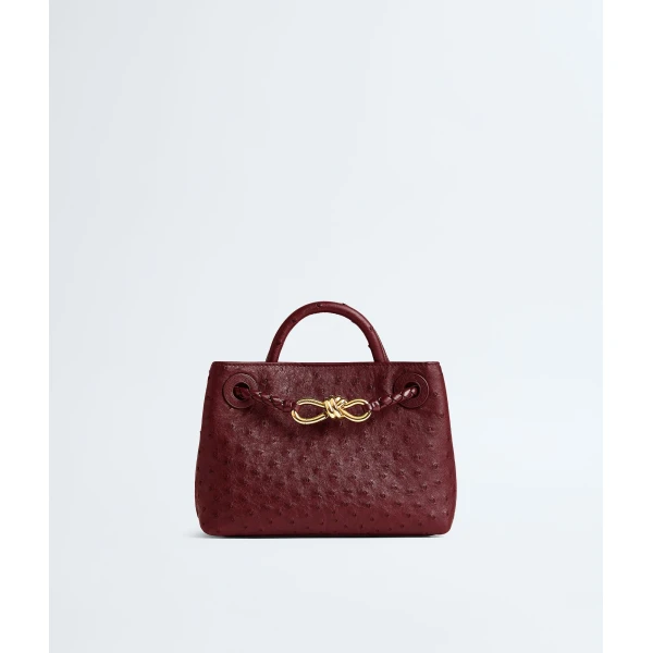 Khaite Women's Mini Andiamo in Lava red - Red Mini Bags - The Lotus Tote Bag - Shop at Luxury Shoes 