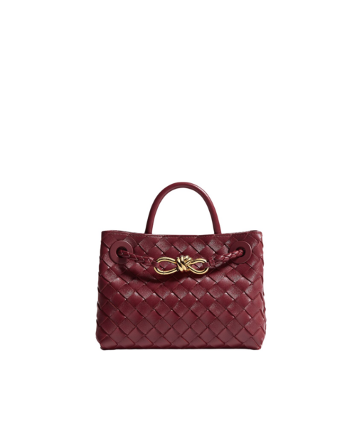 Khaite Women's Mini Andiamo in Lava red - Red Mini Bags - The Lotus Tote Bag - Shop at Luxury Shoes 