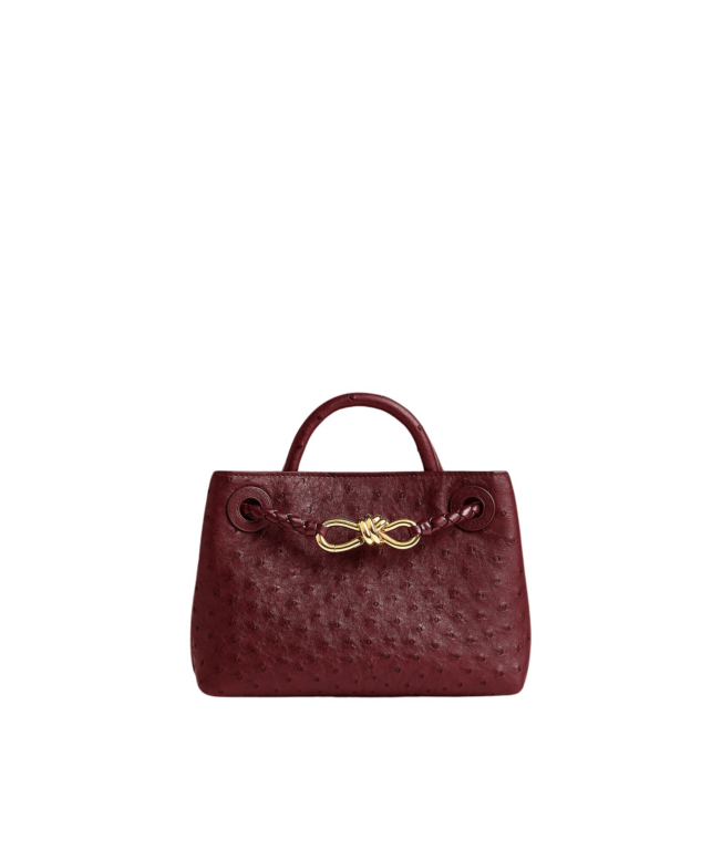 Khaite Women's Mini Andiamo in Lava red - Red Mini Bags - The Lotus Tote Bag - Shop at Luxury Shoes 