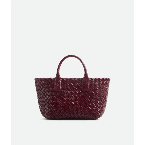 Khaite Women's Mini Cabat in Barolo - Red Mini Bags - The Lotus Tote Bag - Shop at Luxury Shoes 