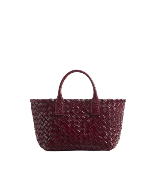 Khaite Women's Mini Cabat in Barolo - Red Mini Bags - The Lotus Tote Bag - Shop at Luxury Shoes 
