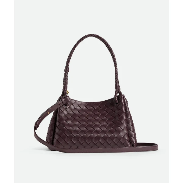 Khaite Women's Parachute in Dark barolo - Red Shoulder & Crossbody Bags - The Lotus Tote Bag - Shop at Luxury Shoes 