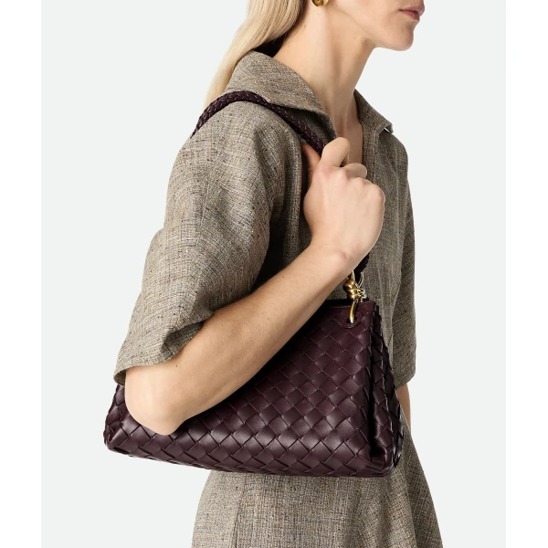 Khaite Women's Parachute in Dark barolo - Red Shoulder & Crossbody Bags - The Lotus Tote Bag - Shop at Luxury Shoes 