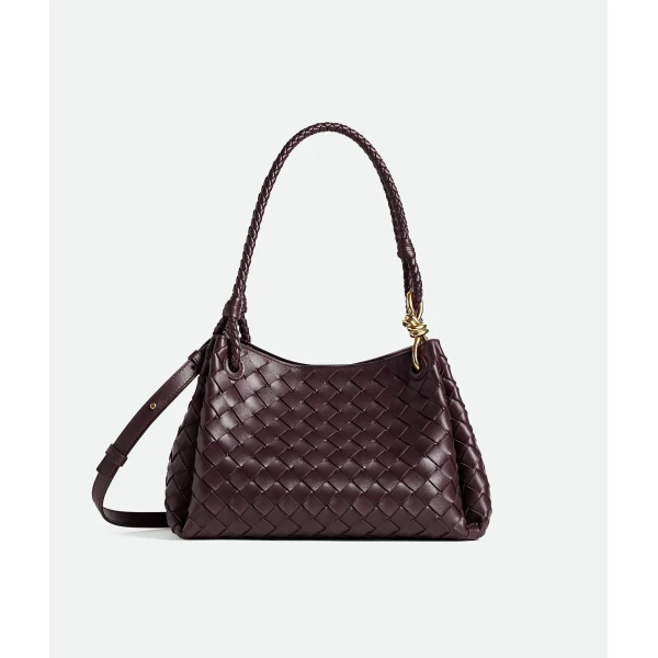Khaite Women's Parachute in Dark barolo - Red Shoulder & Crossbody Bags - The Lotus Tote Bag - Shop at Luxury Shoes 