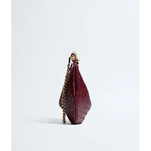 Khaite Women's Sardine Chain in Barolo - Red Shoulder & Crossbody Bags - The Lotus Tote Bag - Shop at Luxury Shoes 