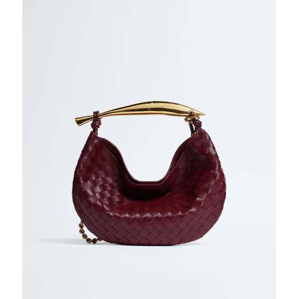 Khaite Women's Sardine Chain in Barolo - Red Shoulder & Crossbody Bags - The Lotus Tote Bag - Shop at Luxury Shoes 