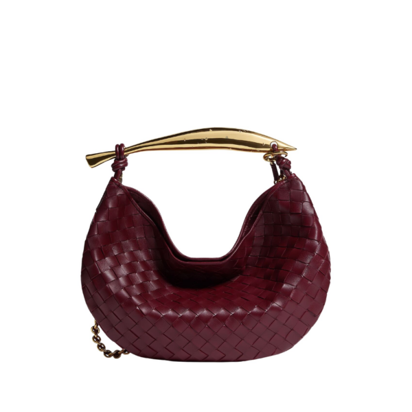 Khaite Women's Sardine Chain in Barolo - Red Shoulder & Crossbody Bags - The Lotus Tote Bag - Shop at Luxury Shoes 