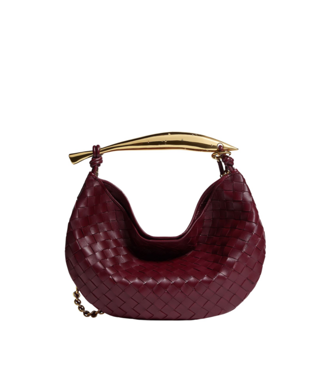 Khaite Women's Sardine Chain in Barolo - Red Shoulder & Crossbody Bags - The Lotus Tote Bag - Shop at Luxury Shoes 