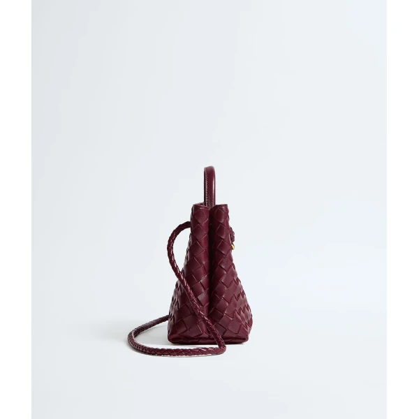Khaite Women's Small Andiamo in Barolo - Red Totes & Top-Handle Bags - The Lotus Tote Bag - Shop at Luxury Shoes 
