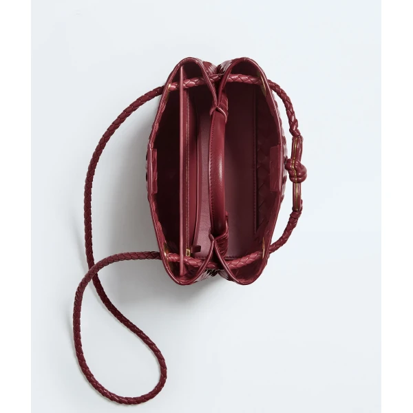 Khaite Women's Small Andiamo in Lava red - Red Totes & Top-Handle Bags - The Lotus Tote Bag - Shop at Luxury Shoes 