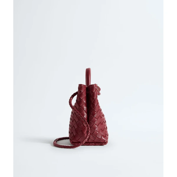 Khaite Women's Small Andiamo in Lava red - Red Totes & Top-Handle Bags - The Lotus Tote Bag - Shop at Luxury Shoes 