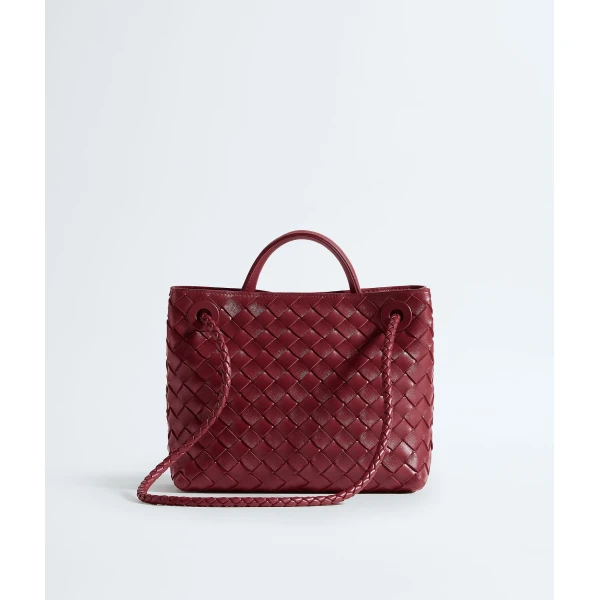 Khaite Women's Small Andiamo in Lava red - Red Totes & Top-Handle Bags - The Lotus Tote Bag - Shop at Luxury Shoes 