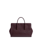 Khaite Women's Small Barbara Tote in Deep mahogany - Red Totes & Top-Handle Bags - The Lotus Tote Bag - Shop at Luxury Shoes 