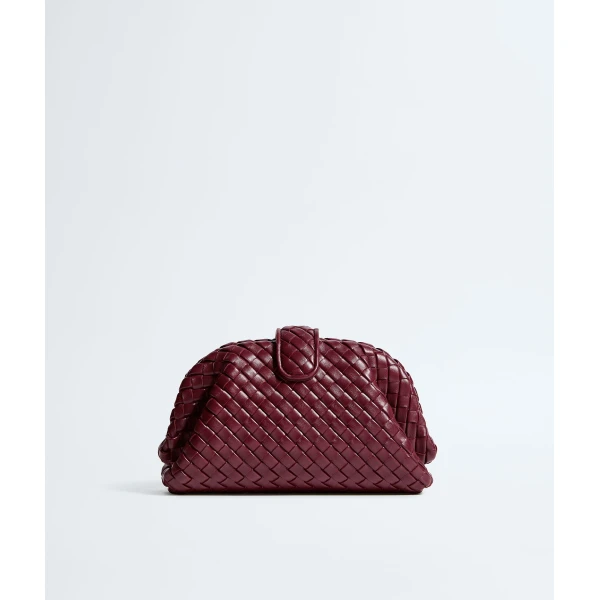 Khaite Women's Small Lauren 1980 in Barolo - Red Shoulder & Crossbody Bags - The Lotus Tote Bag - Shop at Luxury Shoes 