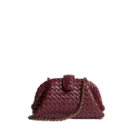Khaite Women's Small Lauren 1980 in Barolo - Red Shoulder & Crossbody Bags - The Lotus Tote Bag - Shop at Luxury Shoes 