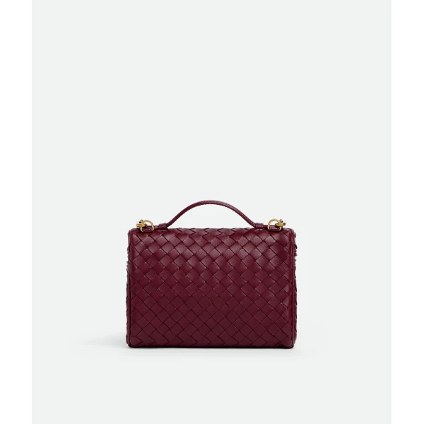 Khaite Women's Small Soft Vanity in Barolo - Red Clutch Bags - The Lotus Tote Bag - Shop at Luxury Shoes 