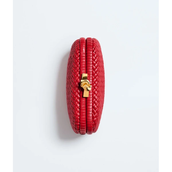 Khaite Women's Soft Knot in Cardinal - Red Clutch Bags - The Lotus Tote Bag - Shop at Luxury Shoes 
