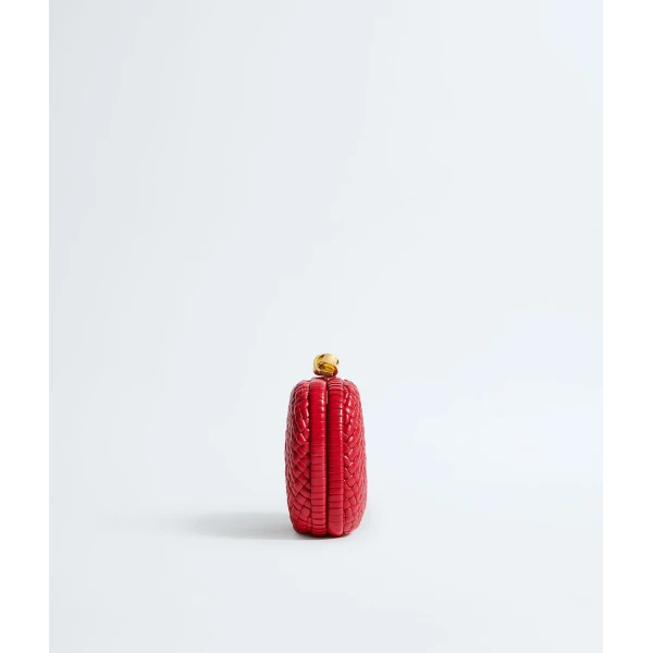 Khaite Women's Soft Knot in Cardinal - Red Clutch Bags - The Lotus Tote Bag - Shop at Luxury Shoes 