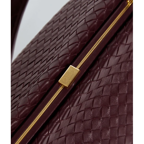 Khaite Women's The 1998 in Deep mahogany - Red Shoulder & Crossbody Bags - The Lotus Tote Bag - Shop at Luxury Shoes 