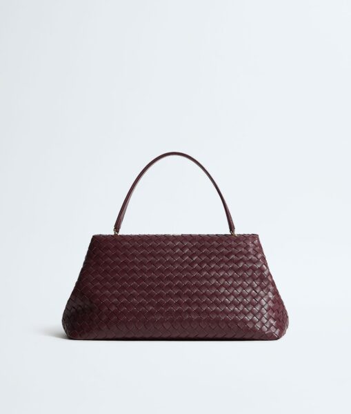 Khaite Women's The 1998 in Deep mahogany - Red Shoulder & Crossbody Bags - The Lotus Tote Bag - Shop at Luxury Shoes 
