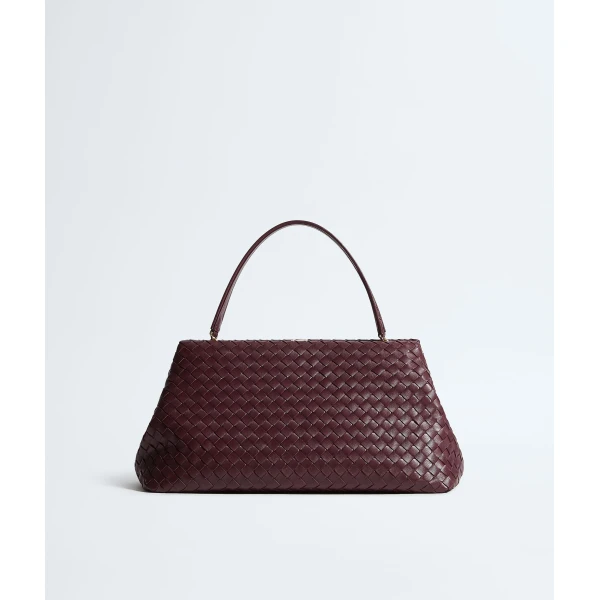 Khaite Women's The 1998 in Deep mahogany - Red Shoulder & Crossbody Bags - The Lotus Tote Bag - Shop at Luxury Shoes 