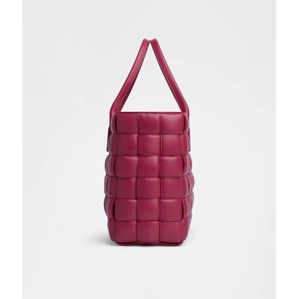Khaite Women's Tote Bag in Amaranto - Red Totes & Top-Handle Bags - The Lotus Tote Bag - Shop at Luxury Shoes 