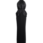 Safiyaa Amereis Long Dress In Black -  - Demi-Couture Evening Wear at Luxury Shoes 