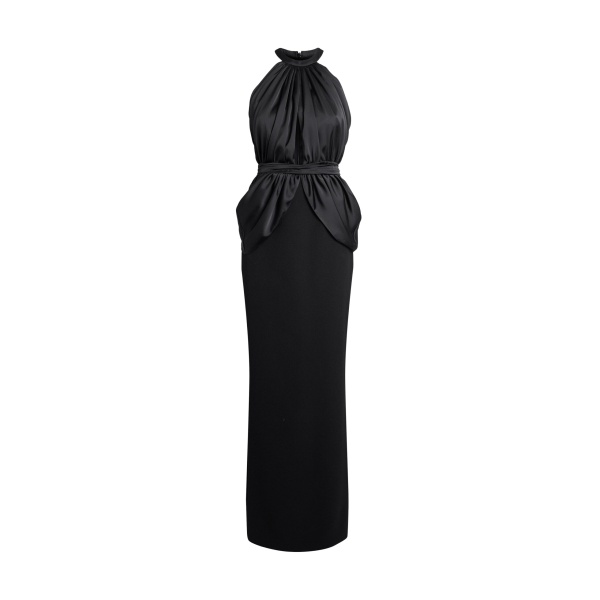 Safiyaa Amereis Long Dress In Black -  - Demi-Couture Evening Wear at Luxury Shoes 