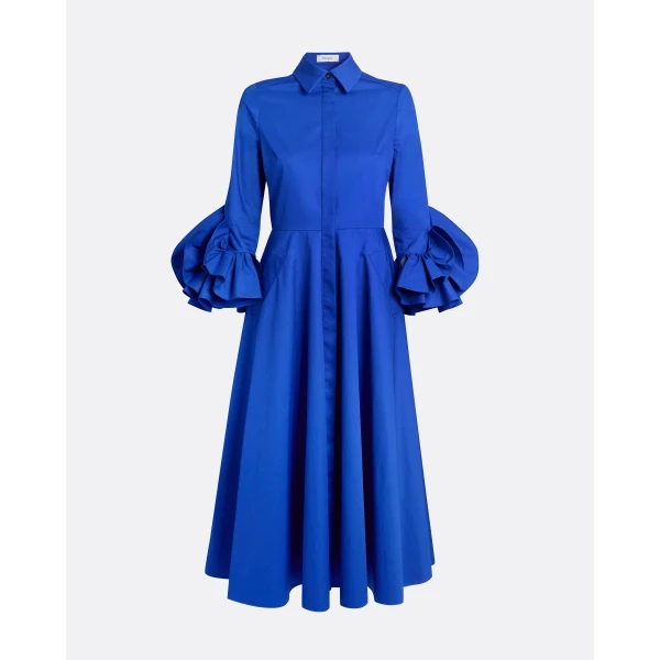 Safiyaa Belisse Midi Dress In Marrakech -  - Demi-Couture Evening Wear at Luxury Shoes 