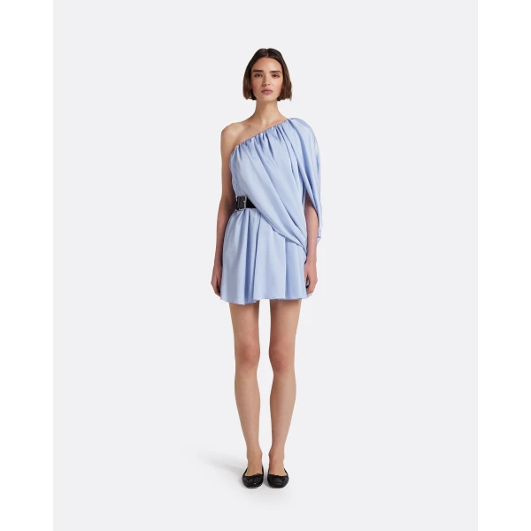 Safiyaa Flourine Mini Dress In Soft Sky -  - Demi-Couture Evening Wear at Luxury Shoes 