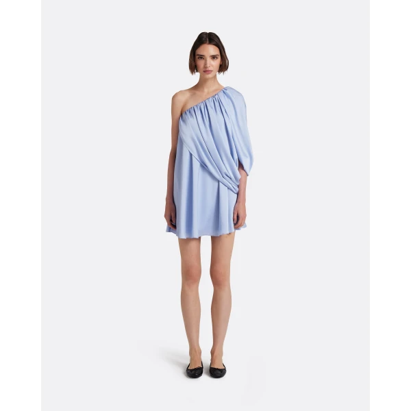 Safiyaa Flourine Mini Dress In Soft Sky -  - Demi-Couture Evening Wear at Luxury Shoes 