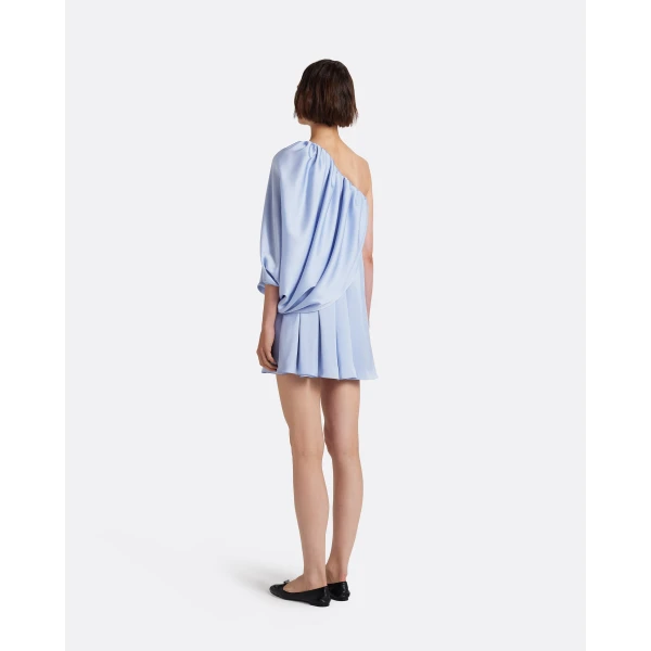 Safiyaa Flourine Mini Dress In Soft Sky -  - Demi-Couture Evening Wear at Luxury Shoes 