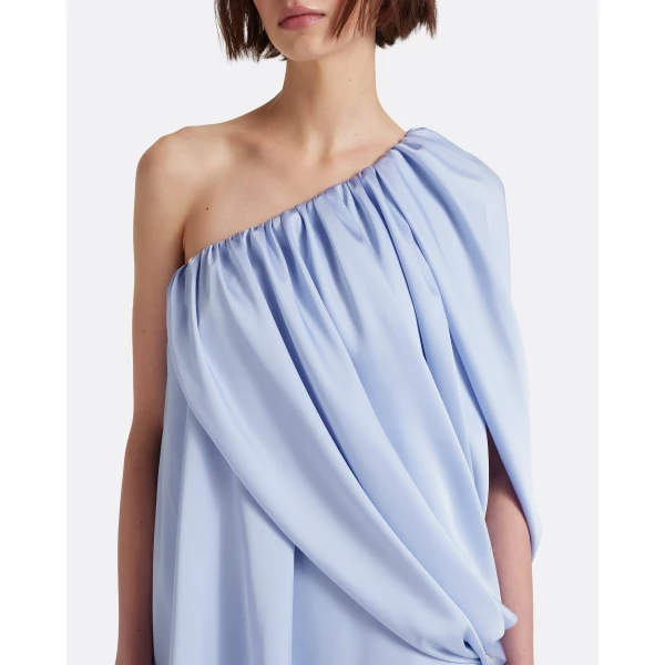Safiyaa Flourine Mini Dress In Soft Sky -  - Demi-Couture Evening Wear at Luxury Shoes 