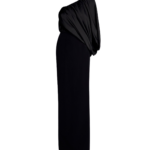 Safiyaa-Ines-Dress-Long-In-Black-Coveti90642_nobg Safiyaa Ines Dress Long In Black - - Demi-Couture Evening Wear at Luxury Shoes