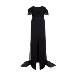 Safiyaa Iselle Dress Long In Black