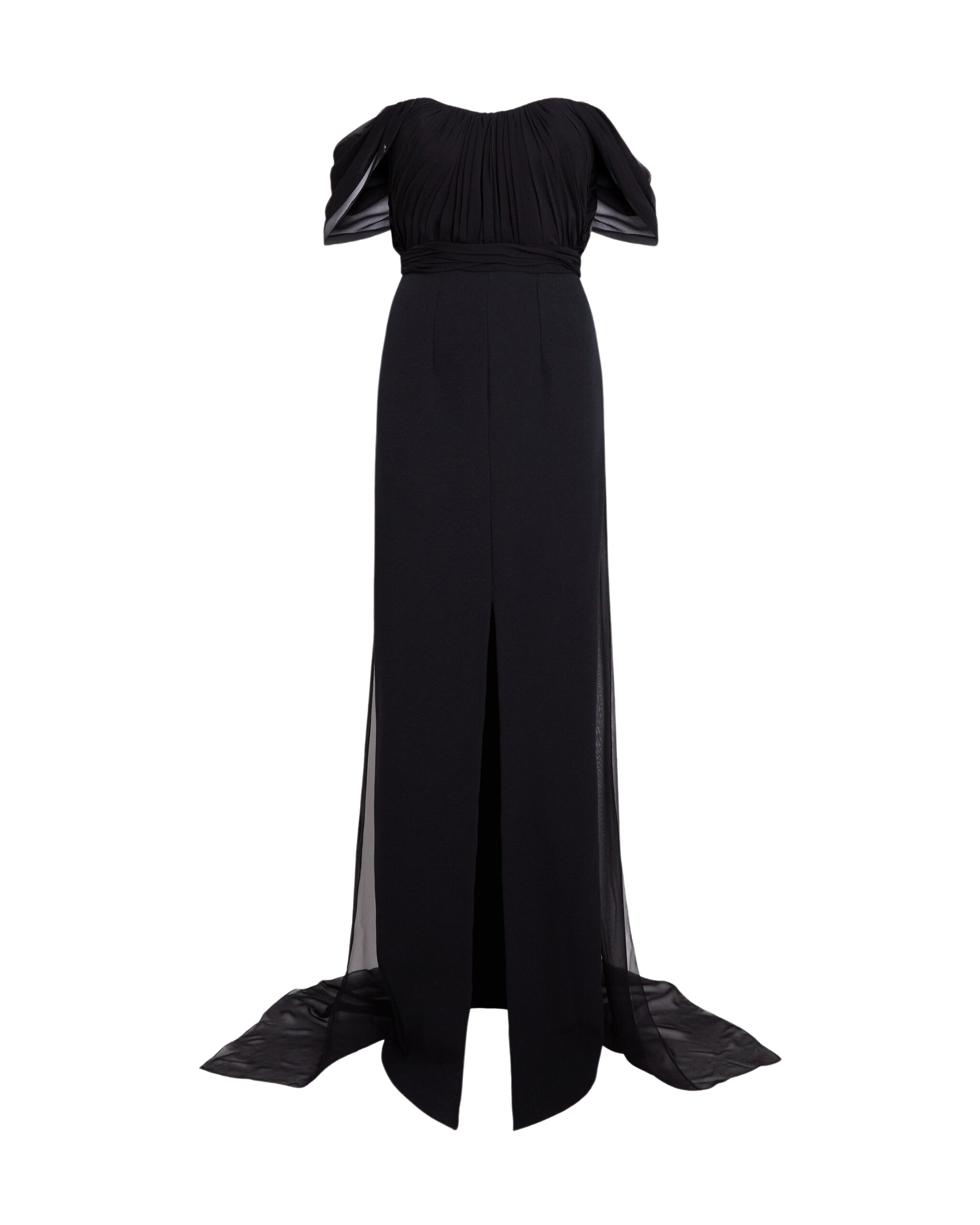 Safiyaa-Iselle-Dress-Long-In-Black-Coveti-scaled48462_nobg Safiyaa Iselle Dress Long In Black - - Demi-Couture Evening Wear at Luxury Shoes