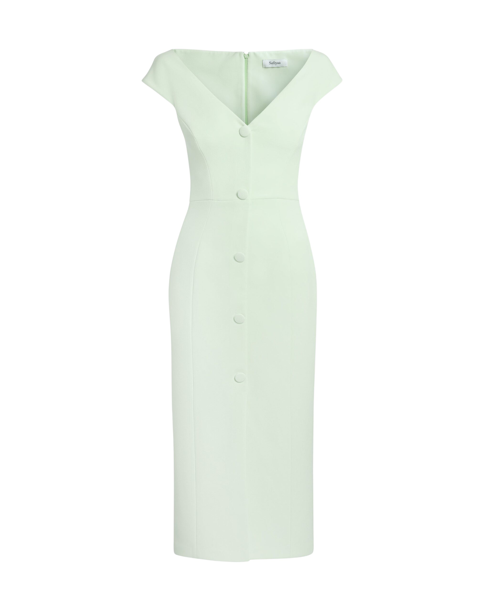 Safiyaa-Klea-Midi-Dress-In-Sea-Glass-Coveti-scaled25602_nobg Safiyaa Klea Midi Dress In Sea Glass - - Demi-Couture Evening Wear at Luxury Shoes
